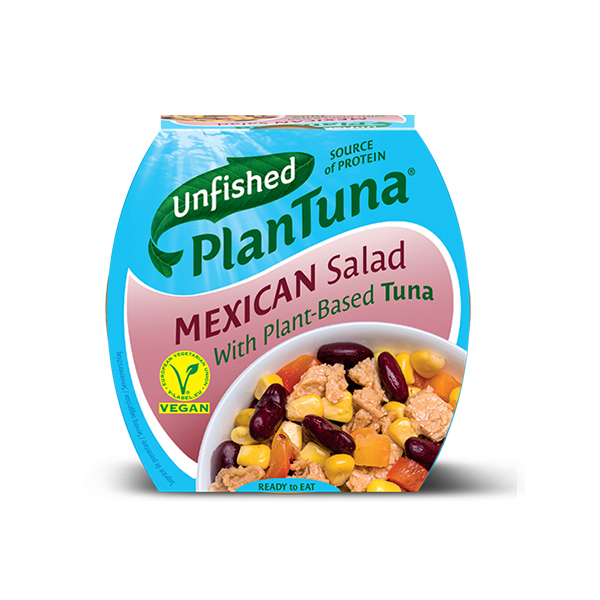 Salata mexicana cu alternativa vegetala la ton (conserva) PlanTuna – 240 g
